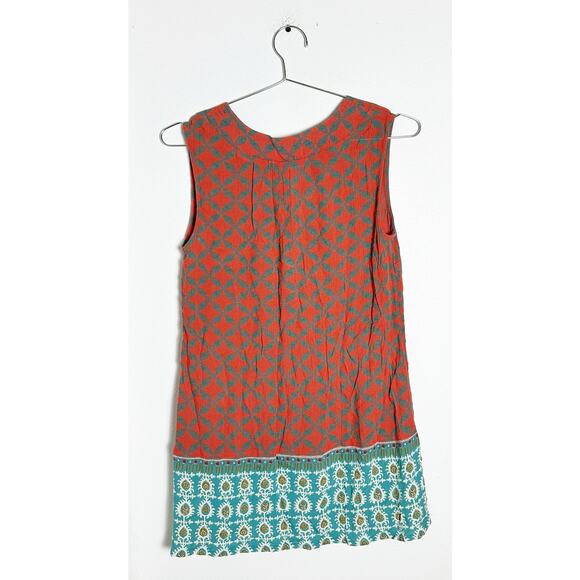 White Stuff Red Mixed Print Sleeveless Tank Blouse sz 6 - Picture 5 of 8